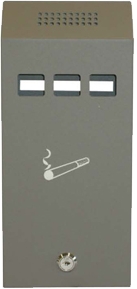 Επιτοίχιο νίκελ σταχτοδοχείο εξωτερικού χώρου στενό για εισόδους σε χώρους που απαγορεύεται το κάπνισμα 32*14*6