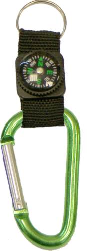 Μπρελόκ κλειδιών με πυξίδα & γάντζο ασφαλείας