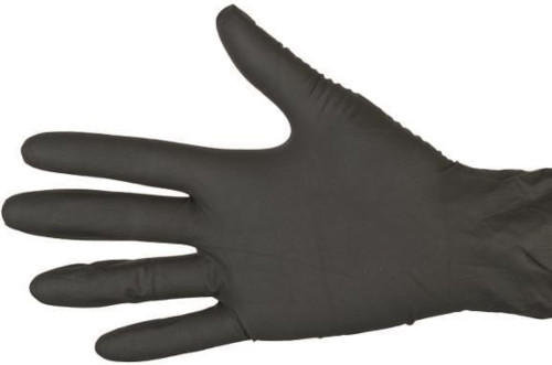 Γάντια βινυλίου - νιτριλίου χωρίς πούδρα μαύρα πακέτο 100 τεμαχίων