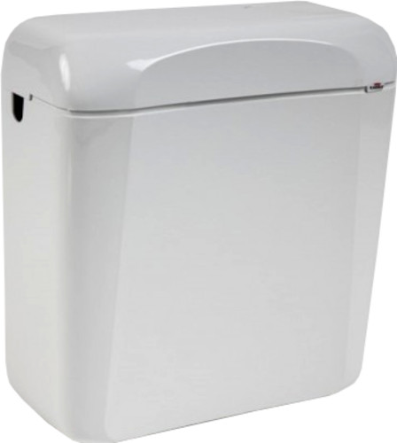 Πλαστικό καζανάκι τουαλέτας επικαθήμενο 9 λίτρων χαμηλής πίεσης λευκό