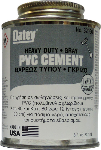 Κόλλα για σωλήνες αποχέτευσης από PVC ισχυρή γκρι 237ml