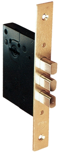 Πρόσθετη κλειδαριά ασφαλείας εξωτερικής πόρτας κίτρινη με 2 στροφές κλειδώματος & 5 κλειδιά