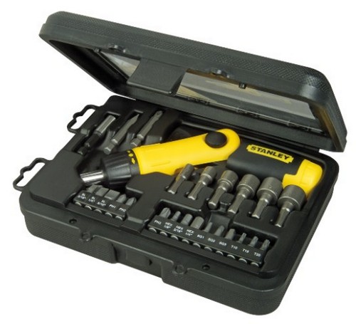 Ratcheting Screwdriver with 15-Piece Multi-Bit Set - Click Image to Close