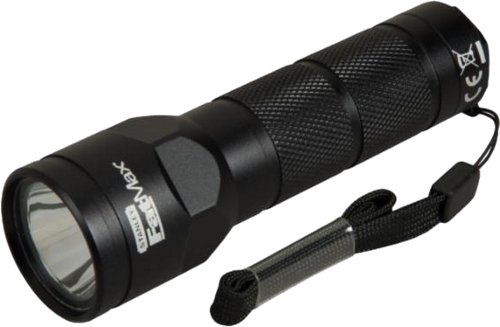 Aluminium led flashlight 70 lumens 3 AA black