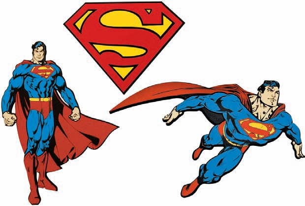 Σετ με 3 αφρώδη διακοσμητικά πλαστικά Superman