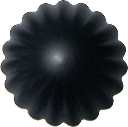 Διακοσμητικό καρφί με μεγάλο στρόγγυλο κεφάλι μαύρο & αυλακώσεις εποξικά βαμμένο Ø40 χιλιοστά - Κάντε κλικ στην εικόνα για να κλείσει