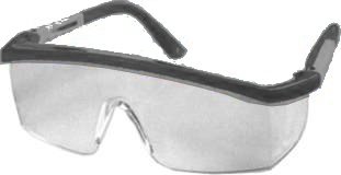 Προστατευτικά γυαλιά εργασίας διαφανή μοντέρνα με μαύρο σκελετό