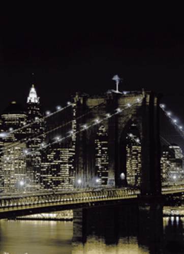 Φωτοταπετσαρία με θέμα Νέα Υόρκη το βράδυ 183*254 εκατοστά σε 4 κομμάτια