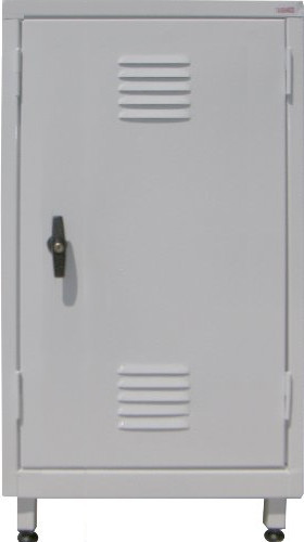 Μεταλλική ντουλάπα κοντή με μονή πόρτα λευκή
