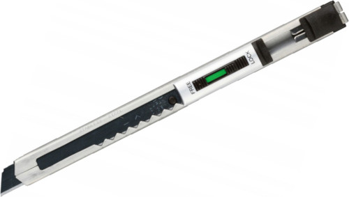 Φαλτσέτα σπαστής λάμας 9 χιλιοστών ανοξείδωτη με 2 λεπίδες