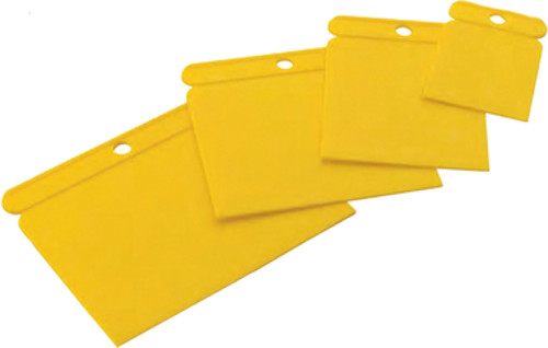 Πλαστικές σπάτουλες γενικής χρήσης πλάτους 5 - 8 - 10 & 15 εκατοστών σετ 4 τεμαχίων