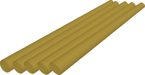 Κύλινδροι θερμαινόμενης σιλικόνης κίτρινοι Ø11,2mm μήκος 20 εκατοστά συσκευασία 5 τεμαχίων