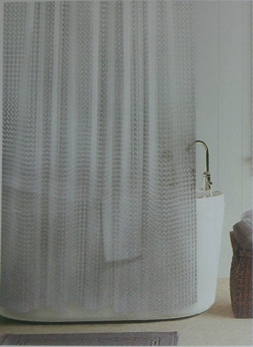 Κουρτίνα μπάνιου σιλικόνης με τρισδιάστατο σχέδιο 180*200 εκατοστά από EVA με 12 κρίκους