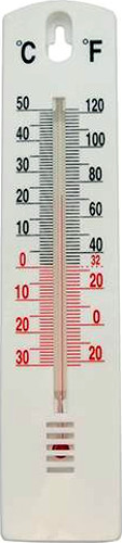 Θερμόμετρο τοίχου οινοπνεύματος κλίμακας σε C-F