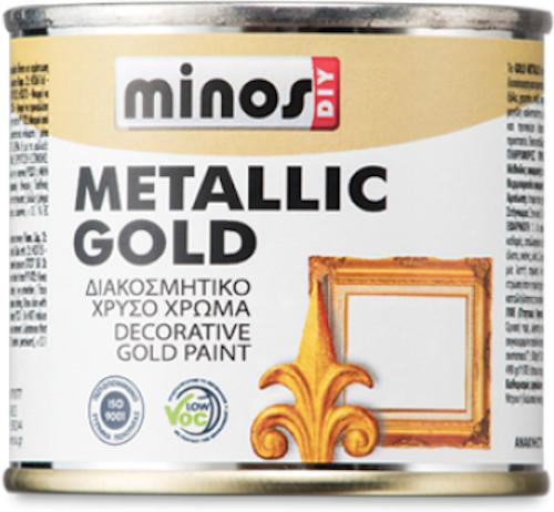 Διακοσμητικό επίχρισμα διαλύτου, χρυσό μεταλλικού χρώματος 180ml
