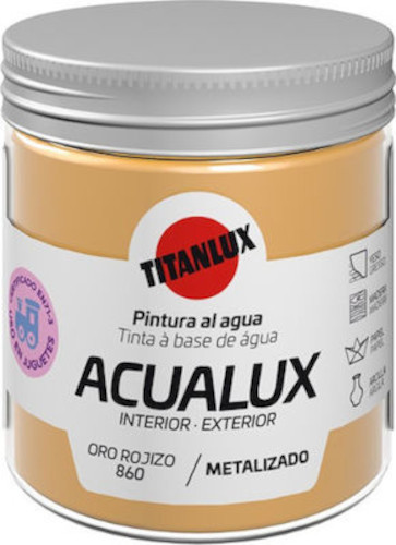 Ακρυλικό μεταλλιζέ χρώμα βάσης νερού 75ml
