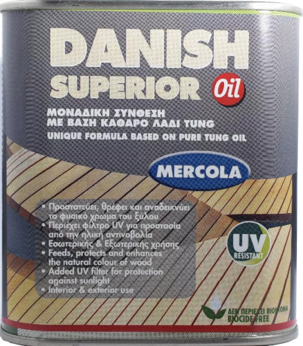 Premium Danish Oil διαφανές 500ml
