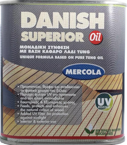 Premium Danish Oil διαφανές 500ml - Κάντε κλικ στην εικόνα για να κλείσει