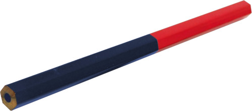 Μολύβι δίχρωμο (μπλε-κόκκινο) εξάγωνο 18 εκατοστών