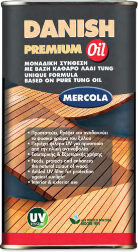 Λάδι συντήρησης ξύλων Danish oil 1 λίτρο