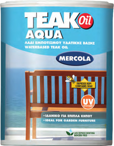 Προστατευτικό λάδι teak oil βάσης νερού 750ml