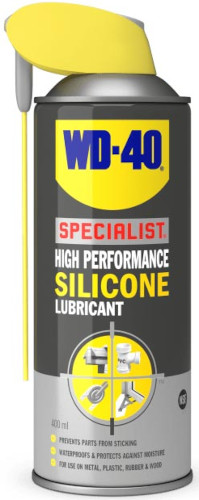 Σπρέι WD40 λίπανσης - αδιαβροχοποίησης σιλικόνης 400ml με αρθρωτό ακροφύσιο - Κάντε κλικ στην εικόνα για να κλείσει