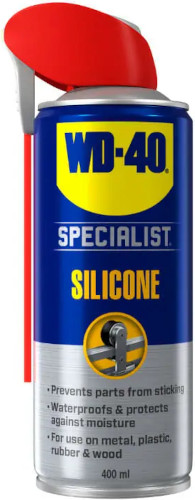 Σπρέι WD40 λίπανσης - αδιαβροχοποίησης σιλικόνης 400ml με αρθρωτό ακροφύσιο