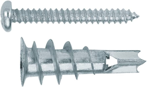 Βύσματα γυψοσανίδας μεταλλικά αυτοδιάτρητα 13*32 και βίδες κουτί 100 τεμαχίων