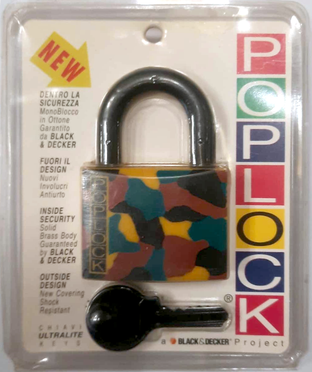 Λουκέτο παραλλαγής μαύρο 40 χιλιοστών με 2 κλειδιά (συλλεκτικό μοντέλο)