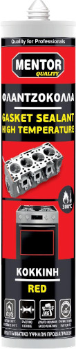 Φλαντζόκολλα πολυμερών αντοχής από -60° έως 300°C κόκκινη σε φυσίγγιο 280ml